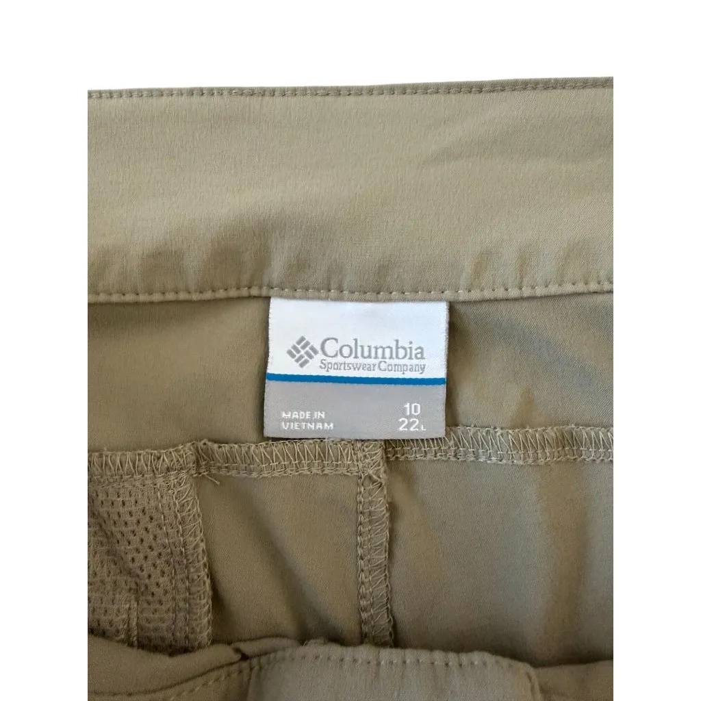 COLUMBIA Women's Tan Beige Tech Crop Pants Size 10 - Image 7
