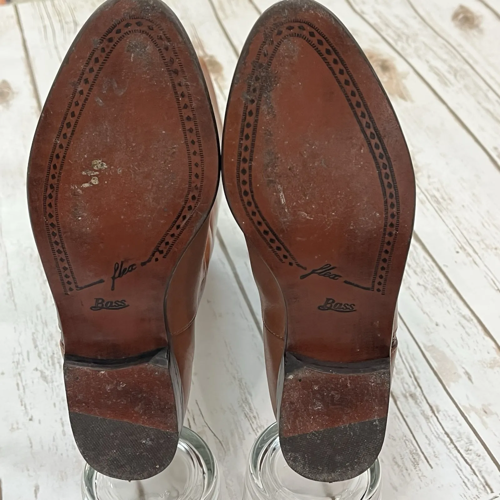 Vtg Leather Cottagecore Boots Women US 6 M EU 36 G H Bass Granny Boho Festival Brown - Image 9