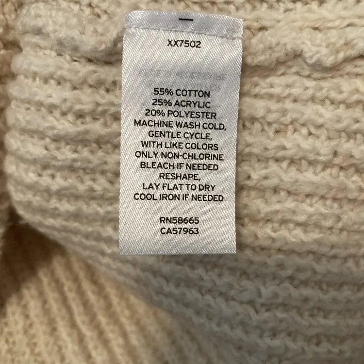 Nordstrom Cream Cowl Neck Sweater - Image 4