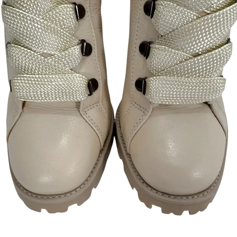 Schutz   Zhara  Lace-Up Boot in Eggshell - Image 5