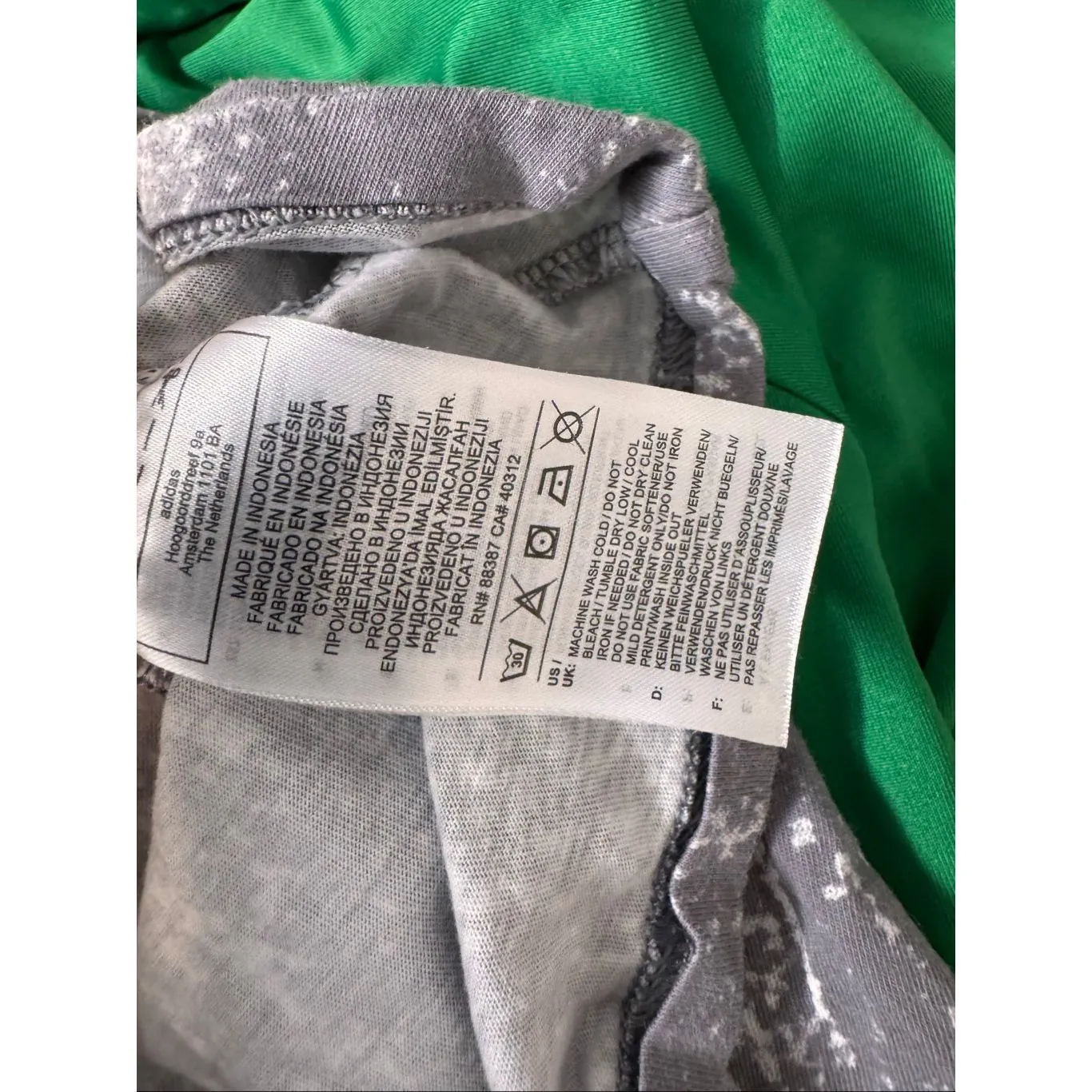 Adidas  Gray Sleeveless Logo Tank | Distressed Workout Crop Top Size Small - Image 6