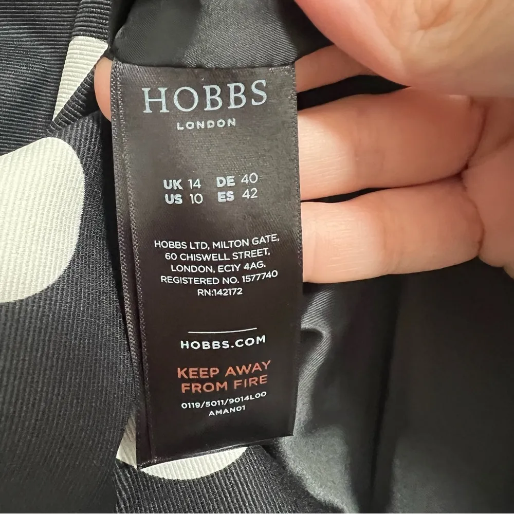 Elsa Polka Dot Faux Wrap Sheath Dress Black & Ivory - Image 11