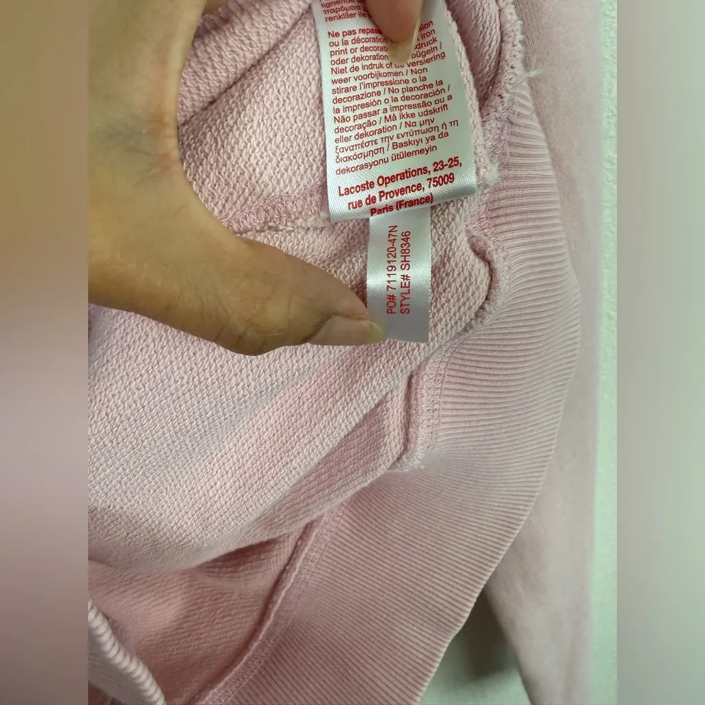 Lacoste Live Light Pink Crewneck - Image 7