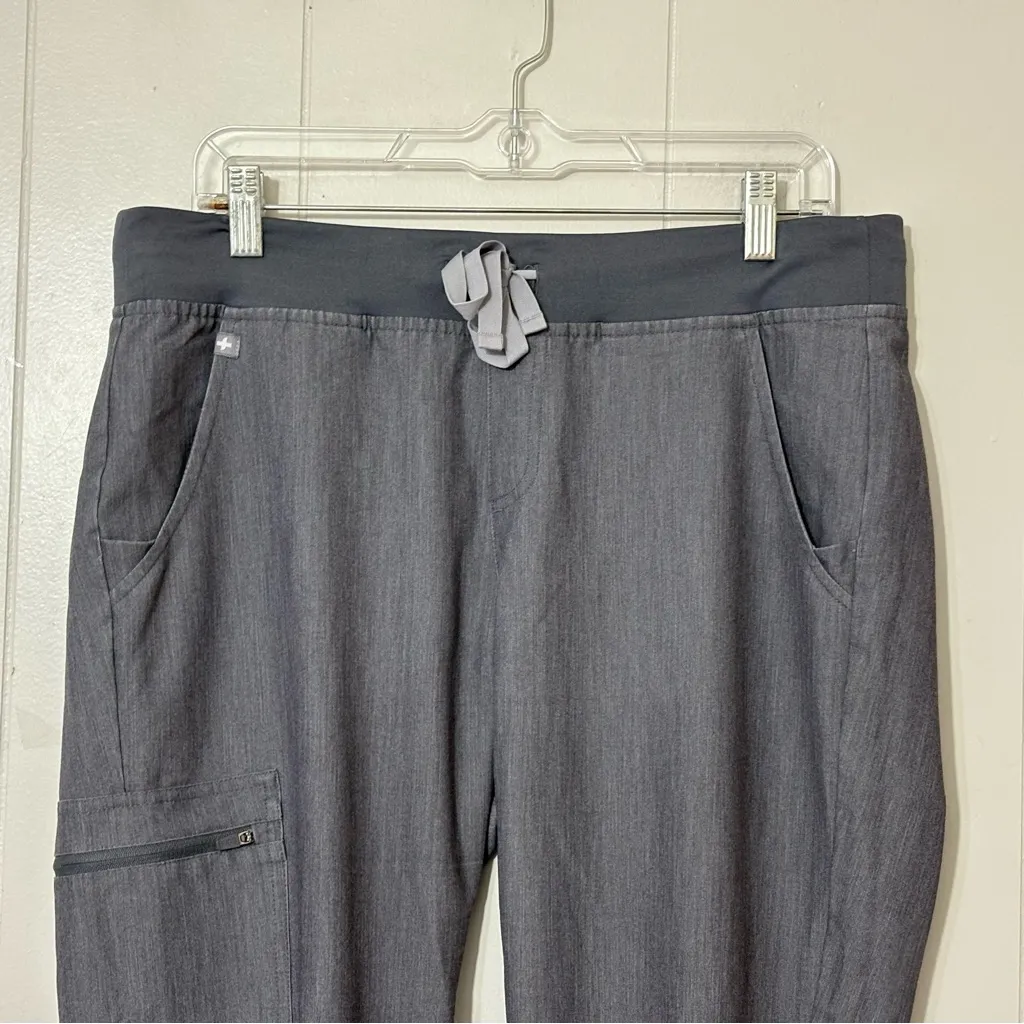 FIGS Zamora 2.0 Jogger Scrub Pants Gray Size M |Athletic Fit Medical Scrubs - Image 3
