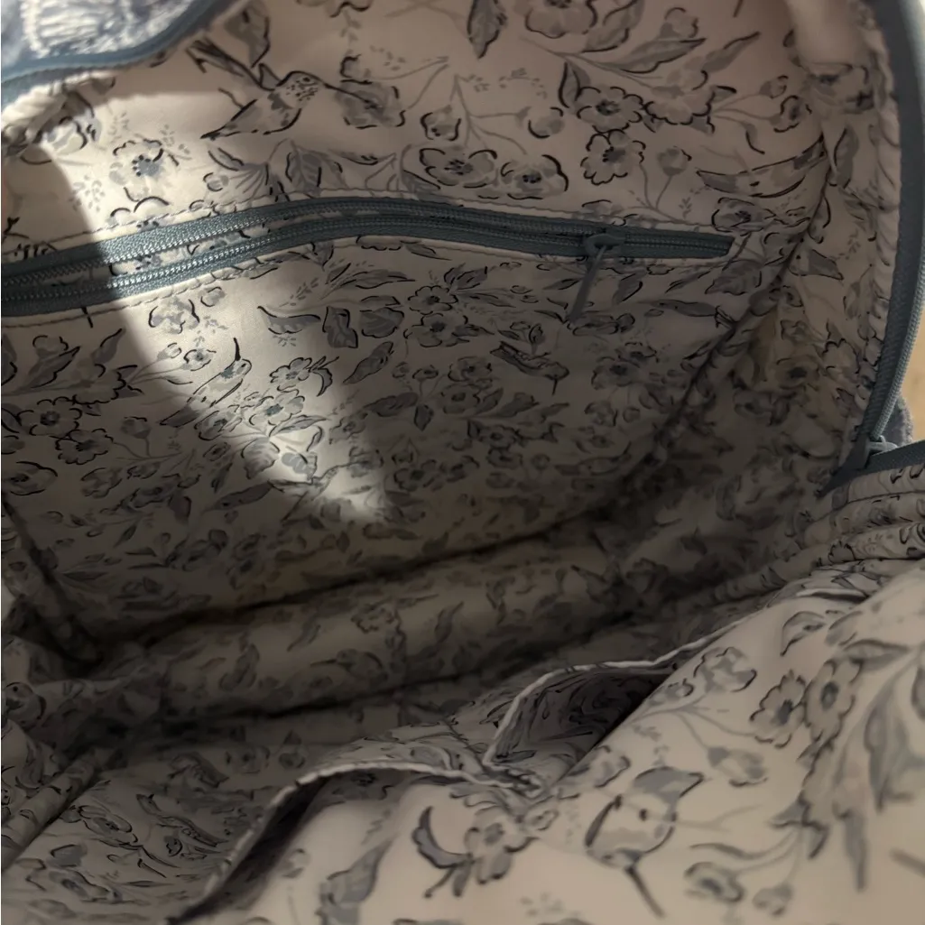 Vera Bradley  Iconic Small Blue Quilted Backpack New - Image 6