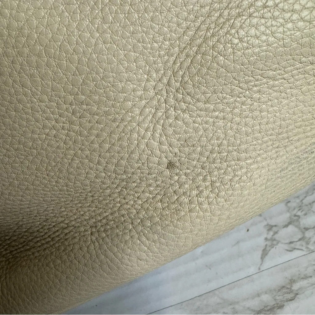 Tory Burch Robinson pebbled side zip tote leather handbag purse ladies casual - Image 8