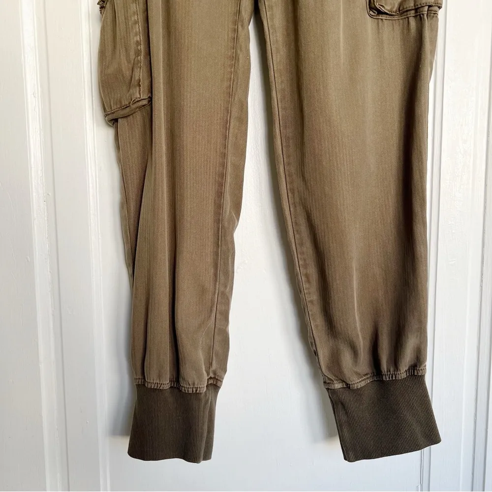 Young Fabulous & Broke • Jupiter Cargo Jogger pants olive army green tencel - Image 7