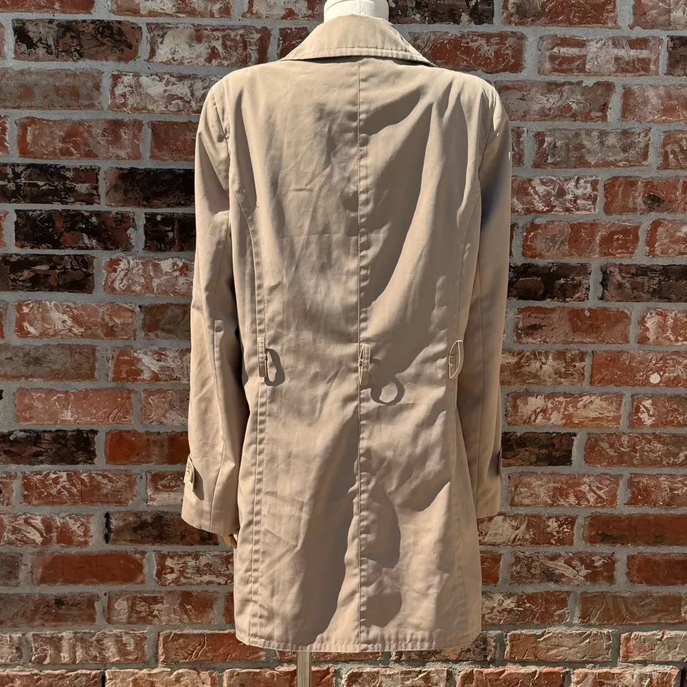 Vintage khaki Towne Collection heavy coat / M / Excellent condition* Tan Size M - Image 7