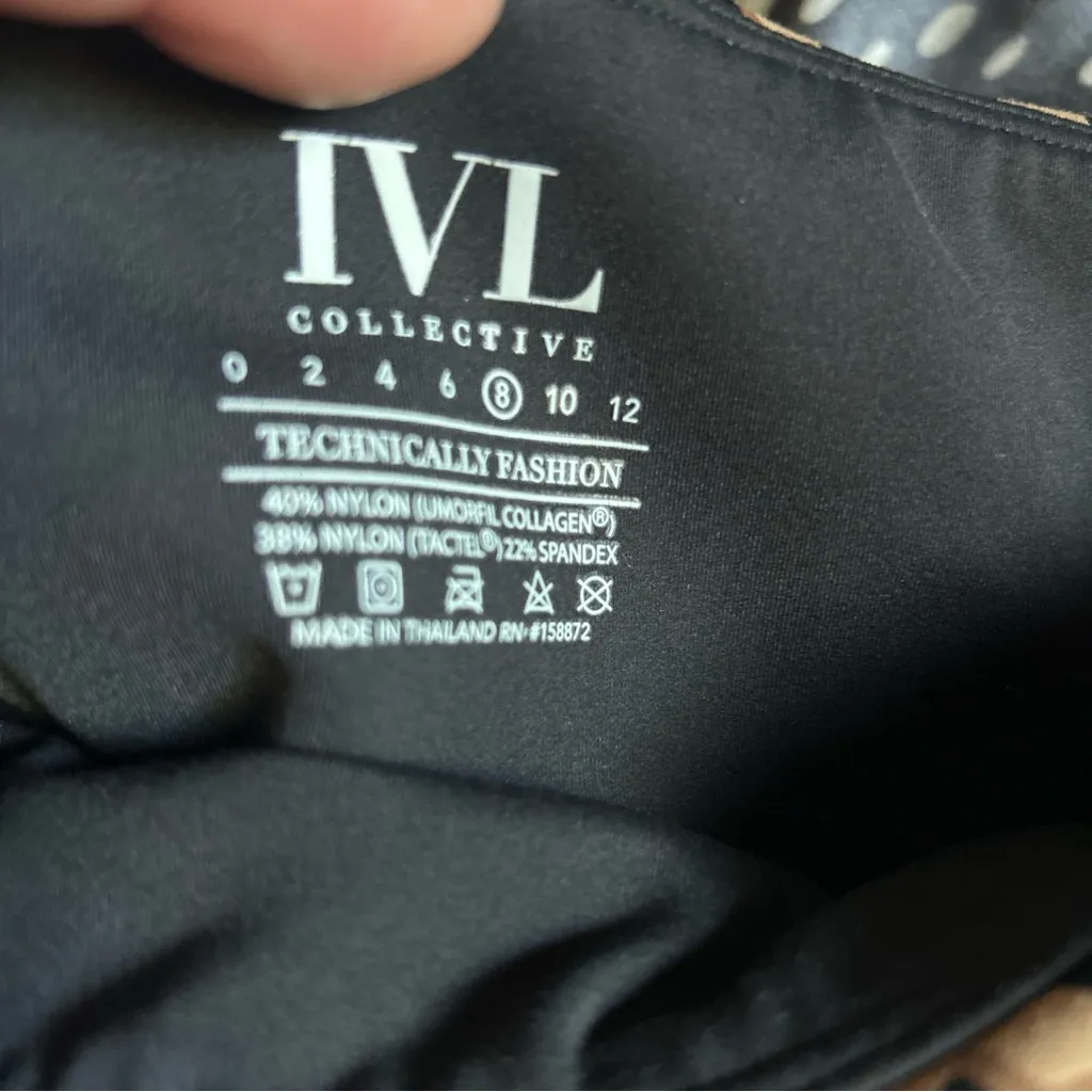 IVL Collective Women’s Cheetah Print High Rise Leggings Sz 8 Brown - Image 6