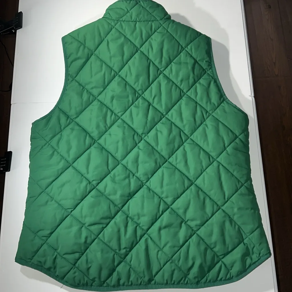 J. Crew Mercantile Walker Quilted Vest, Size Large - Image 2