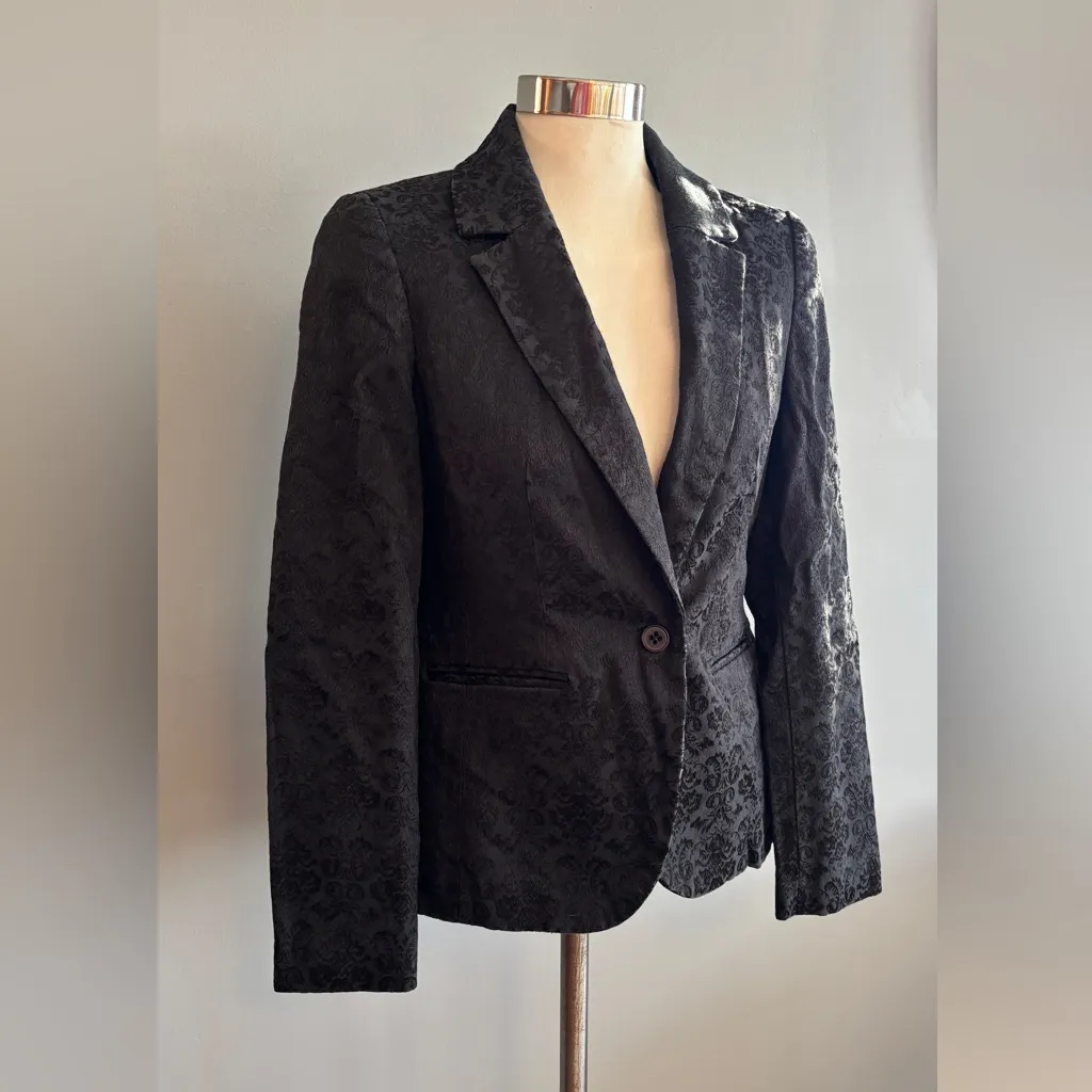 Dana Buchman Black Textured Blazer - Image 3