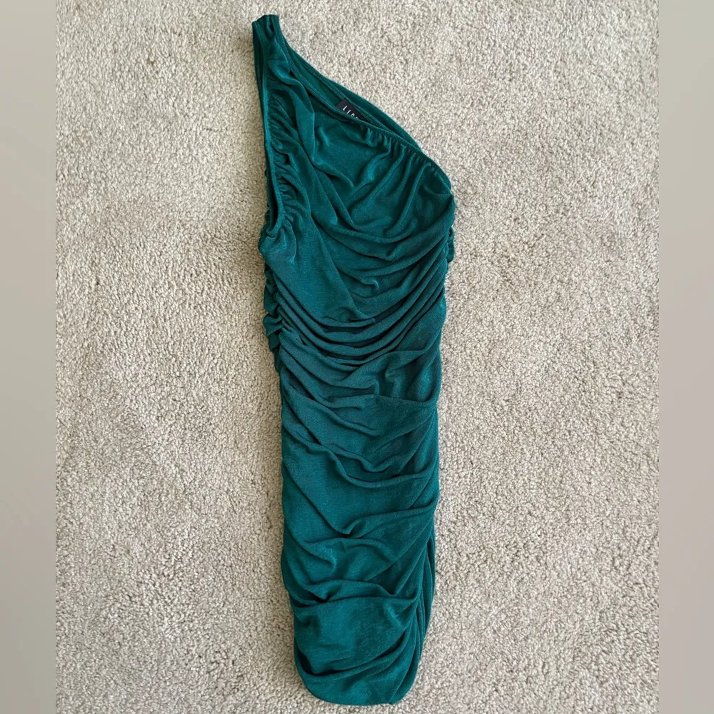 Lioness princess Polly green asymmetrical one shoulder mini ruched dress Xxs - Image 6