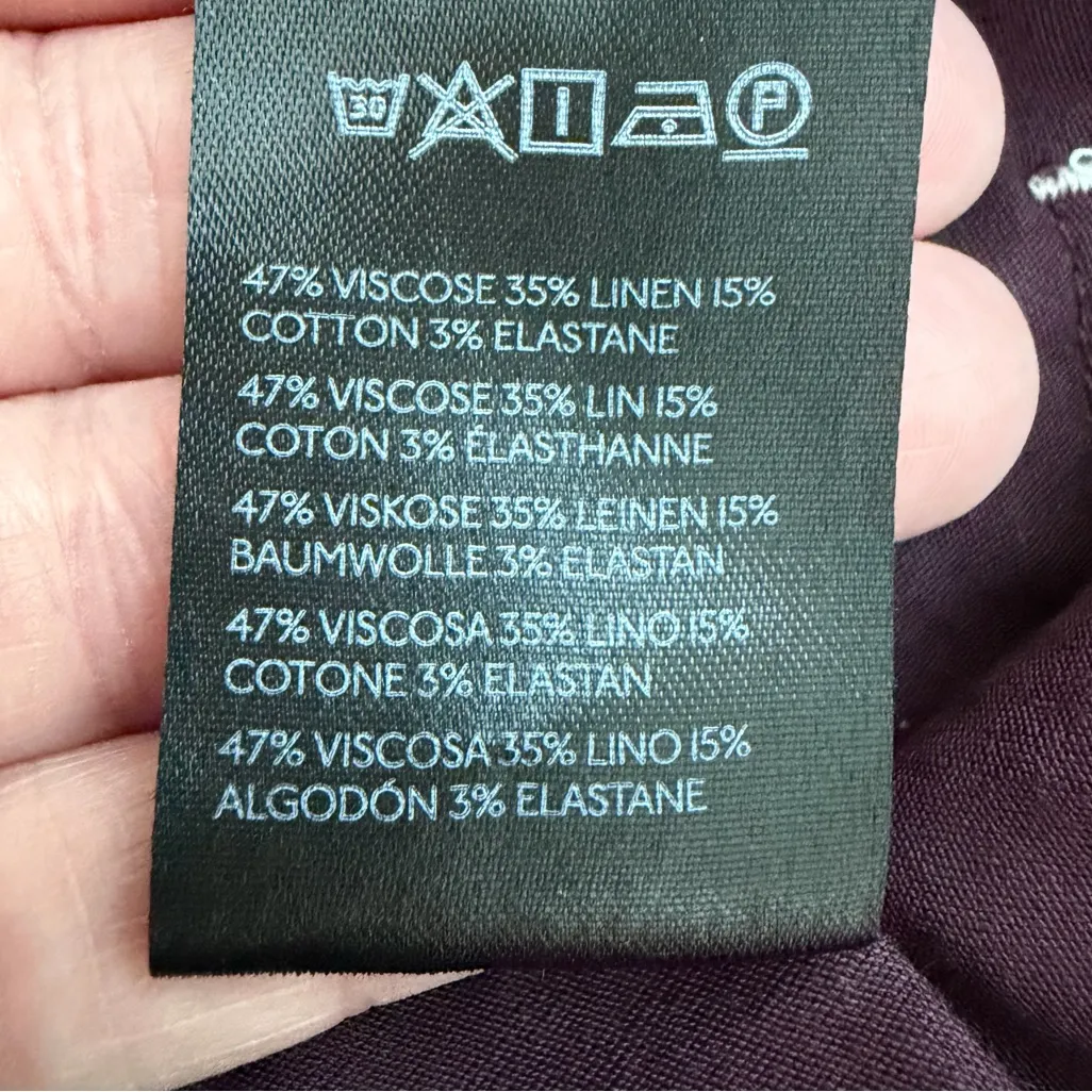 Anthropologie The Colette Merrick White Contrast-Stitch Cropped Wide-Leg Pant 24 - Image 12