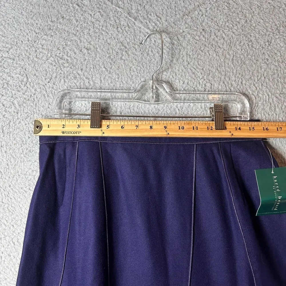 Harve Benard Skirt Suit‎ Set Women Top 10/Bottom 12 Purple Wool Blend Blazer NEW - Image 13