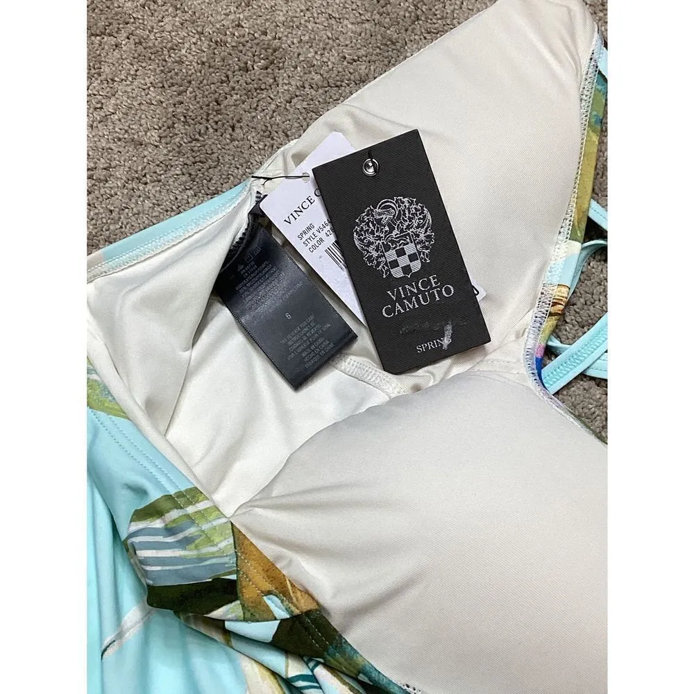 New. VINCE CAMUTO plunge neck butterfly swimsuit. 6. Normally $114 - Image 10