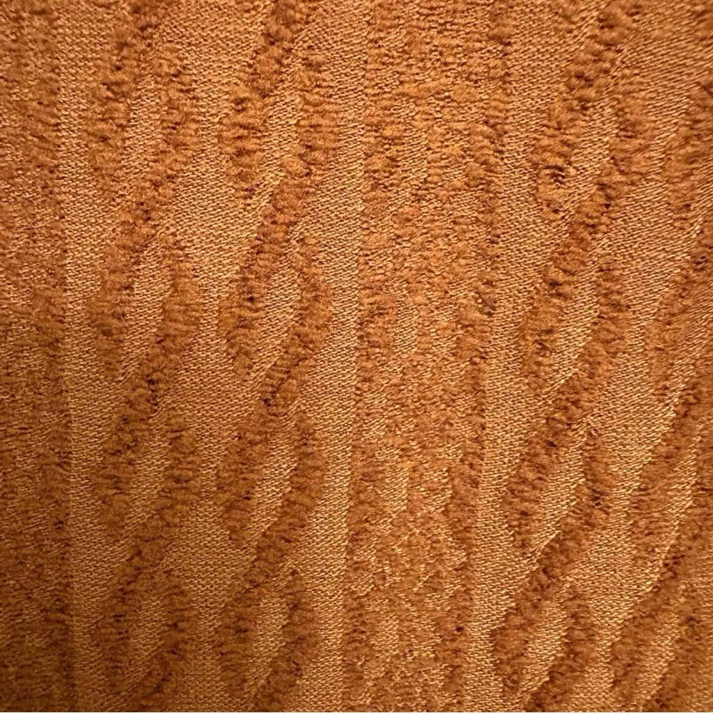 Brown Open Front Knit Cardigan Sweater Boho Casual Cozy Layering Medium NWT - Image 2