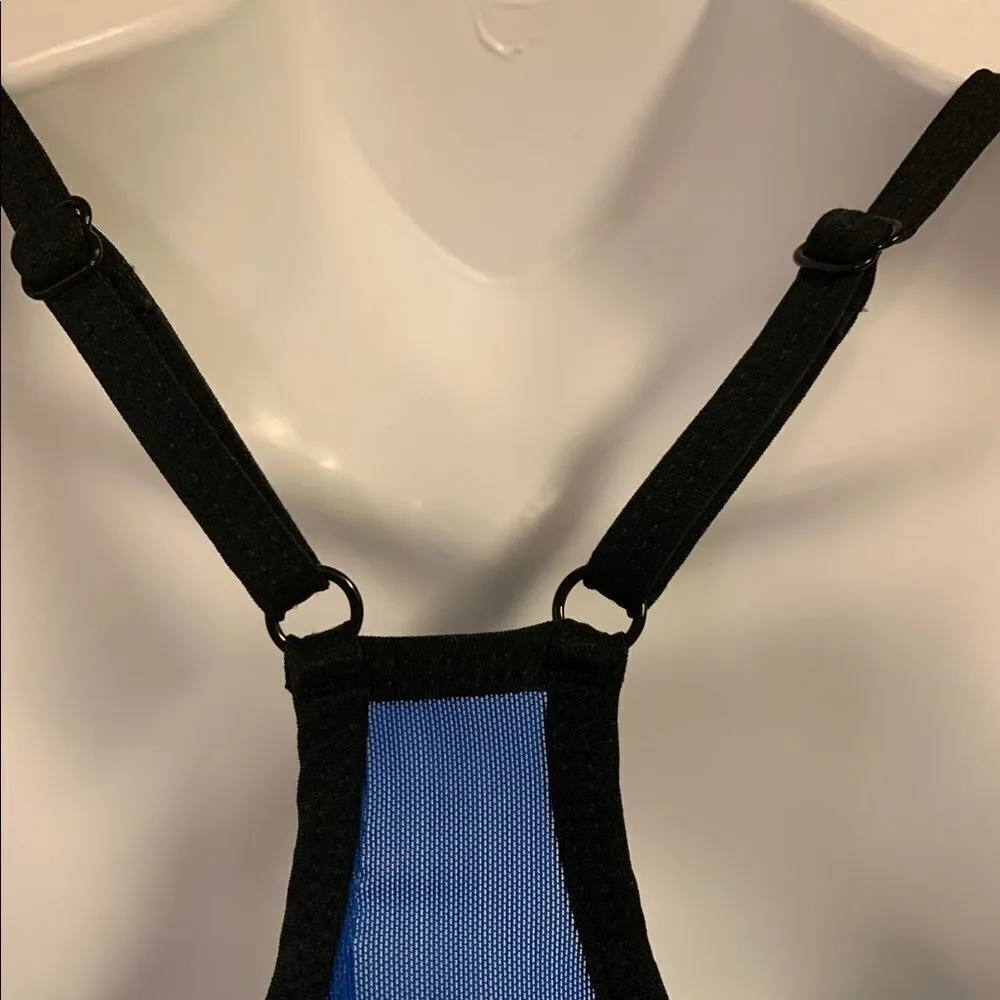 Athletic Works Sports Bra Intimates. Brigh Blue Black M 8-10 - Image 4