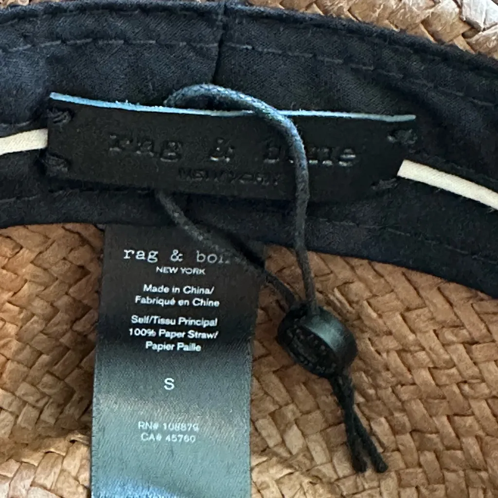 Rag & Bone Ohara Straw Cowboy Hat New! - Image 7