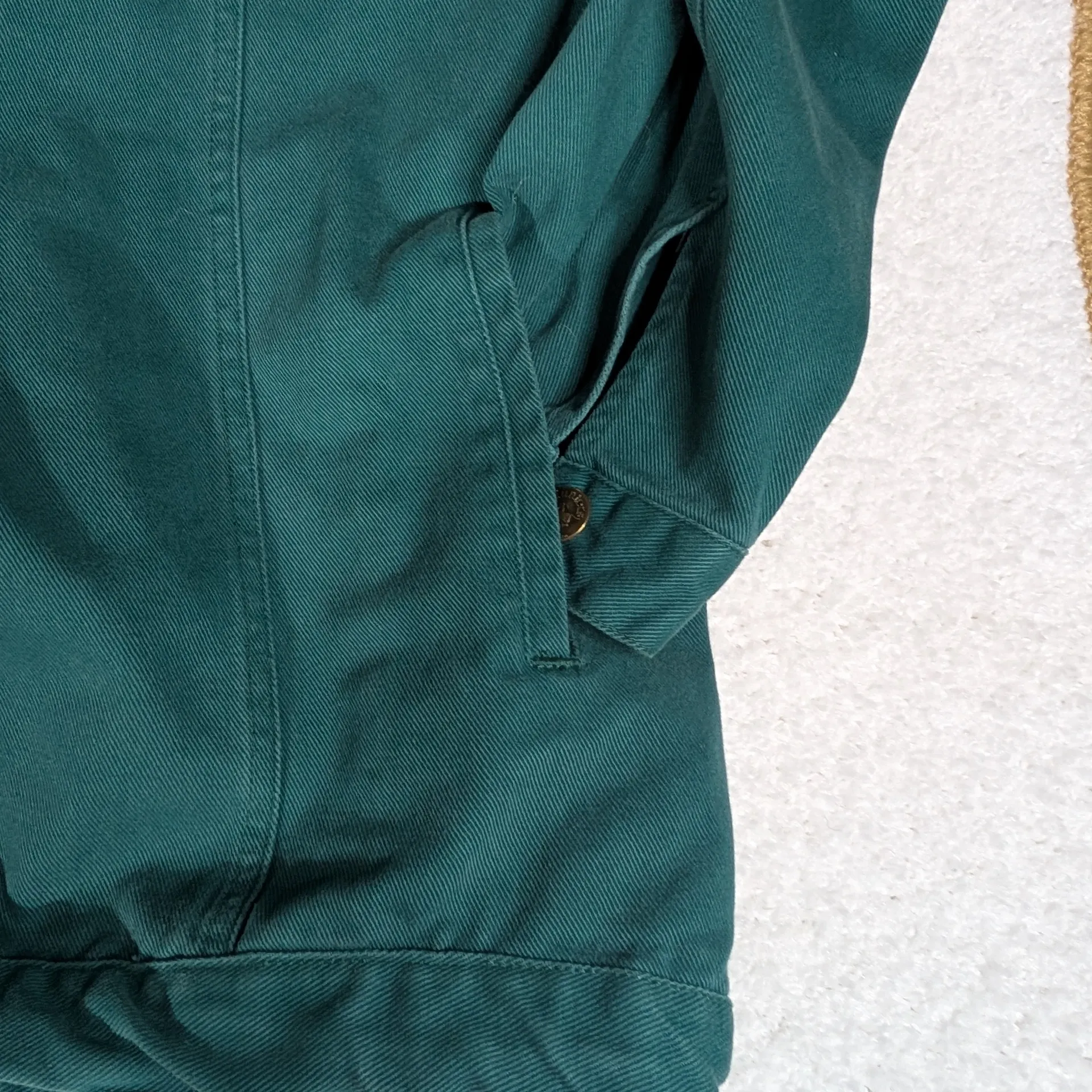 Women's Vintage Hunter Run Teal Denim Jacket Size 1X - Image 6