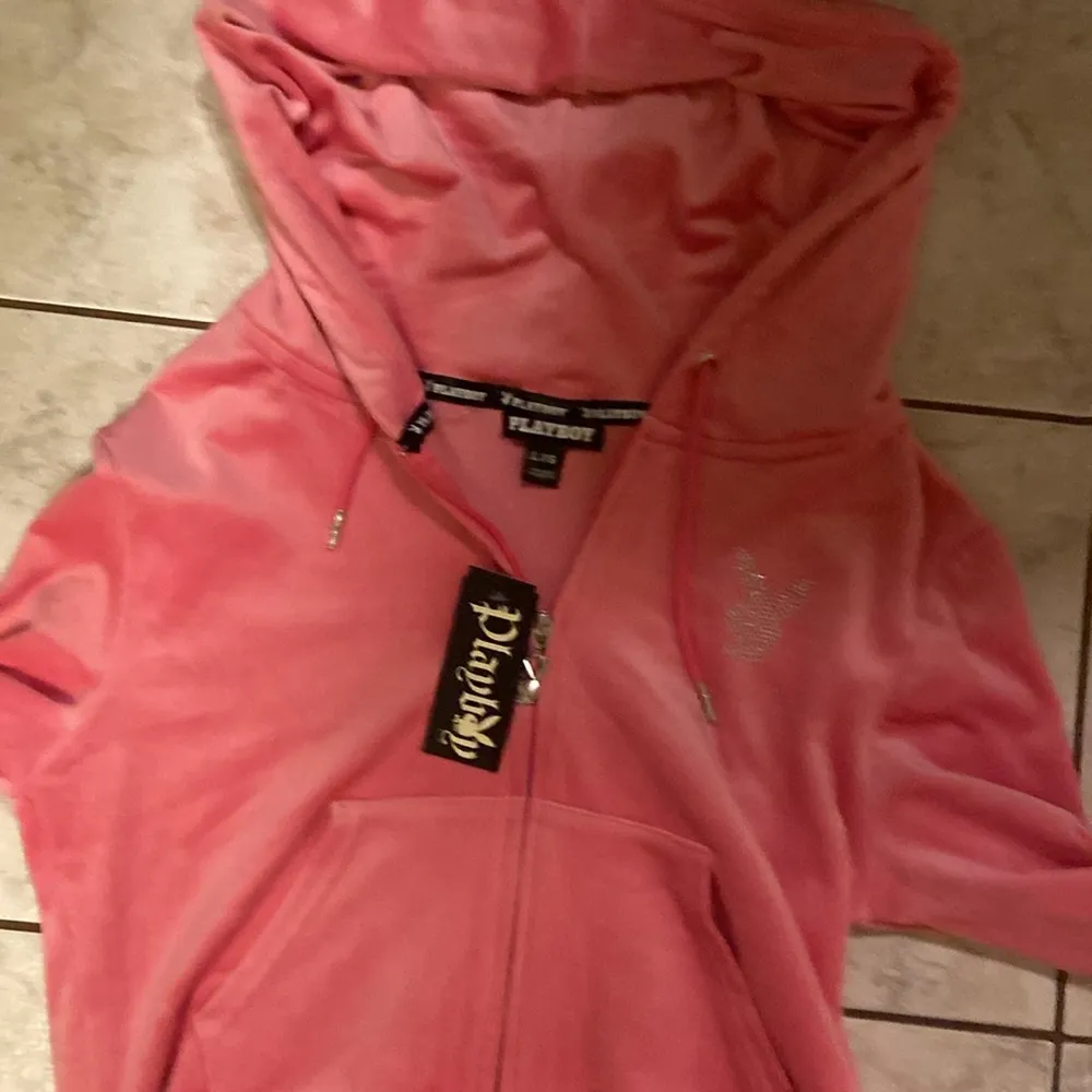 Playboy Pink Women's zip up Hoddie - Image 2