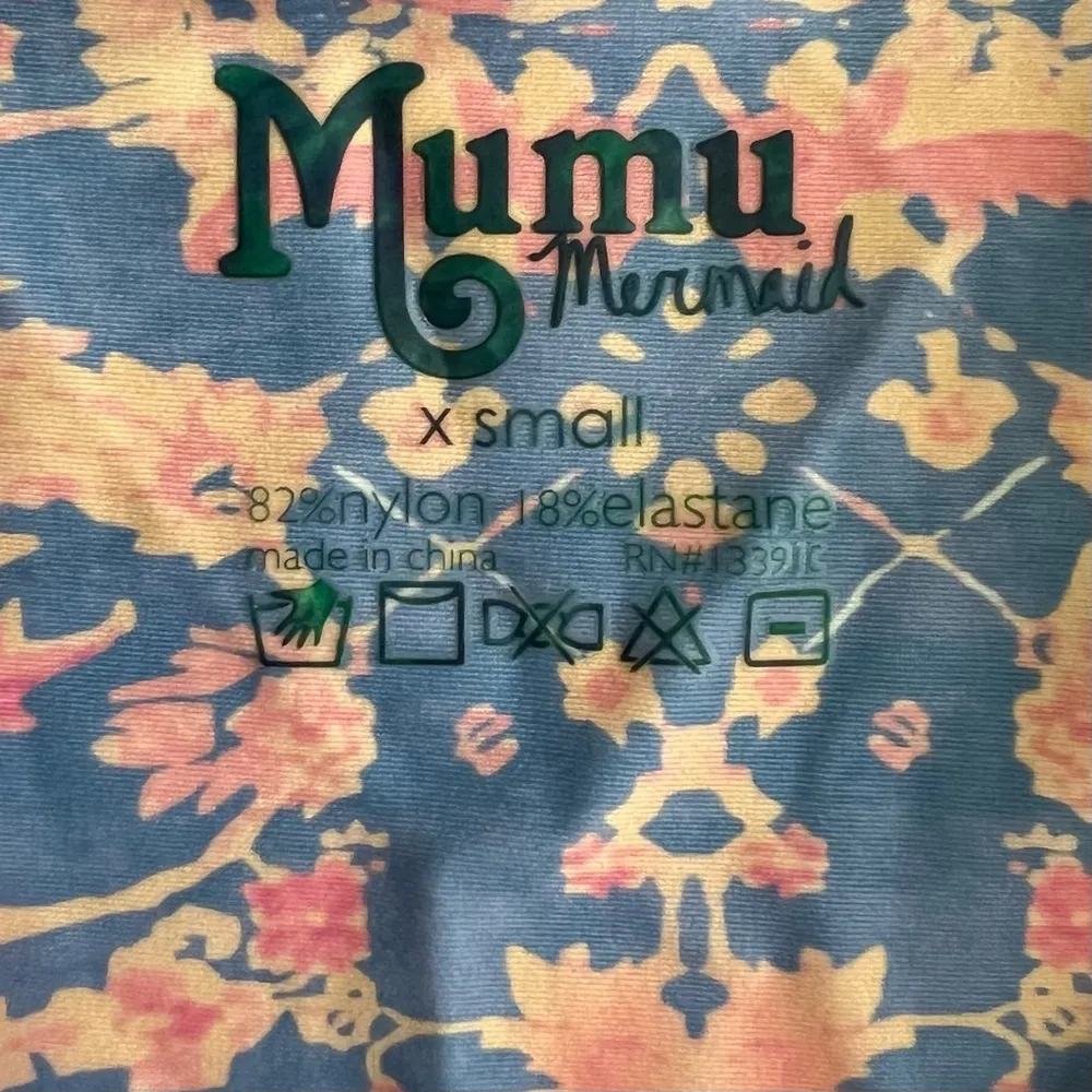 Show Me Your Mumu Mermaid Tampa Malibu Love Inns Blue Tank One Piece Swimsuit - Image 6