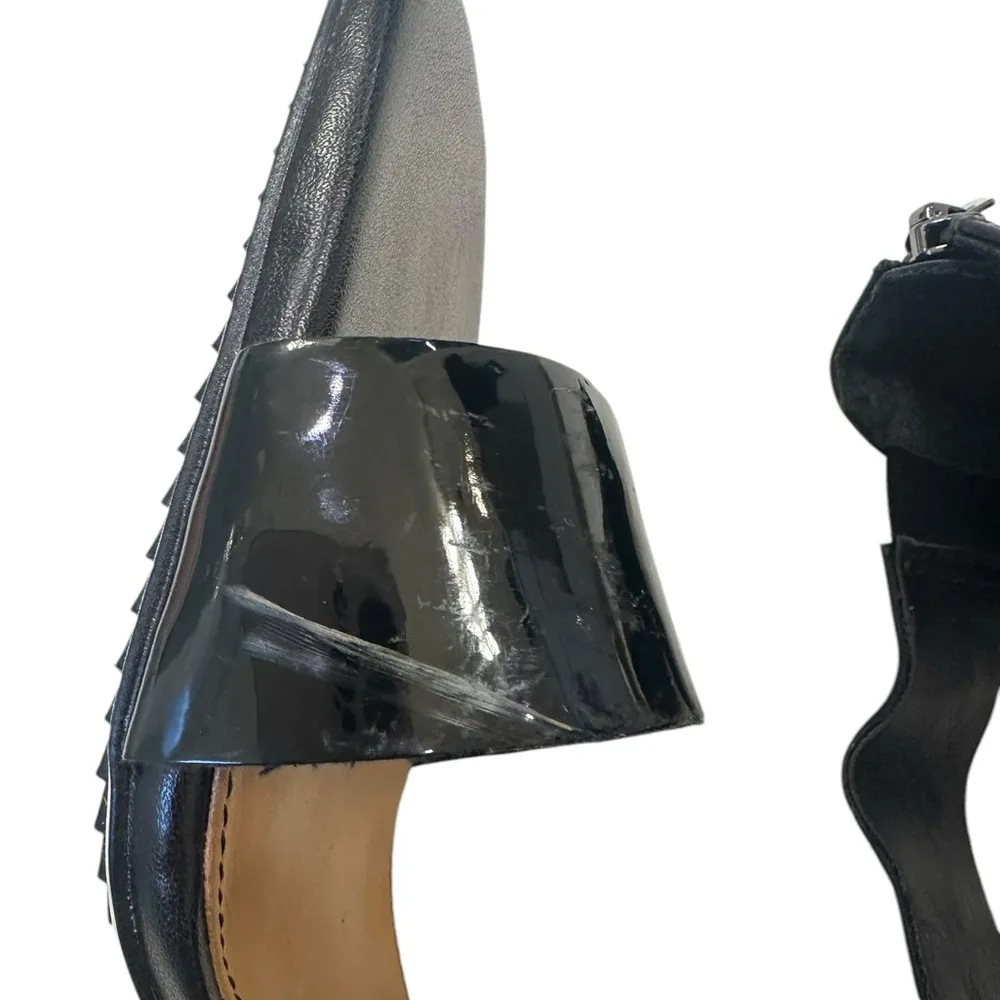 Donald Pliner Women's Pavla Patent Leather Slingback Heeled Sandal - Black - Image 10