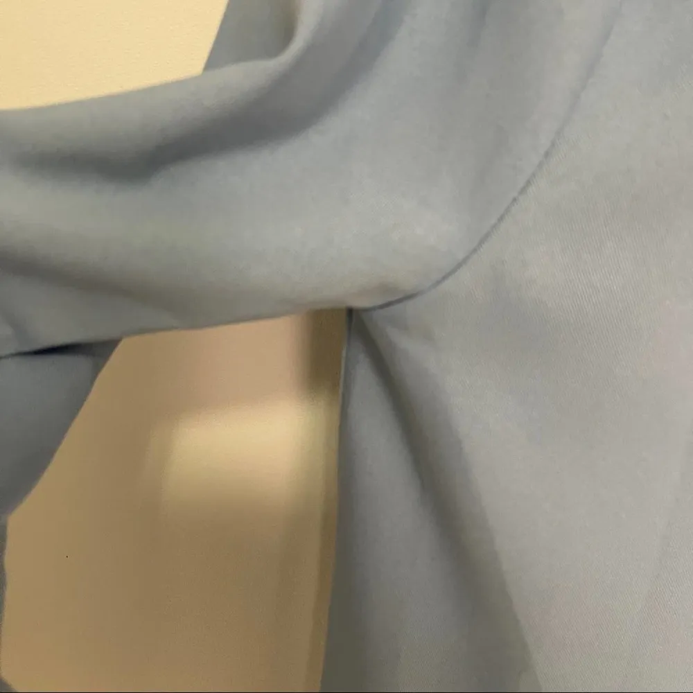 HALSTON HERITAGE Blue Wrap Blouse with Shirttail Business Office NWT Size 4 - Image 14