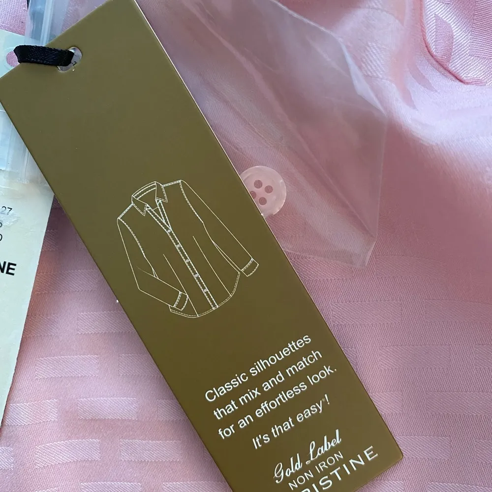 Investments Gold Label Cotton Pink Button up Long Sleeve shirt 6P NWT - Image 7