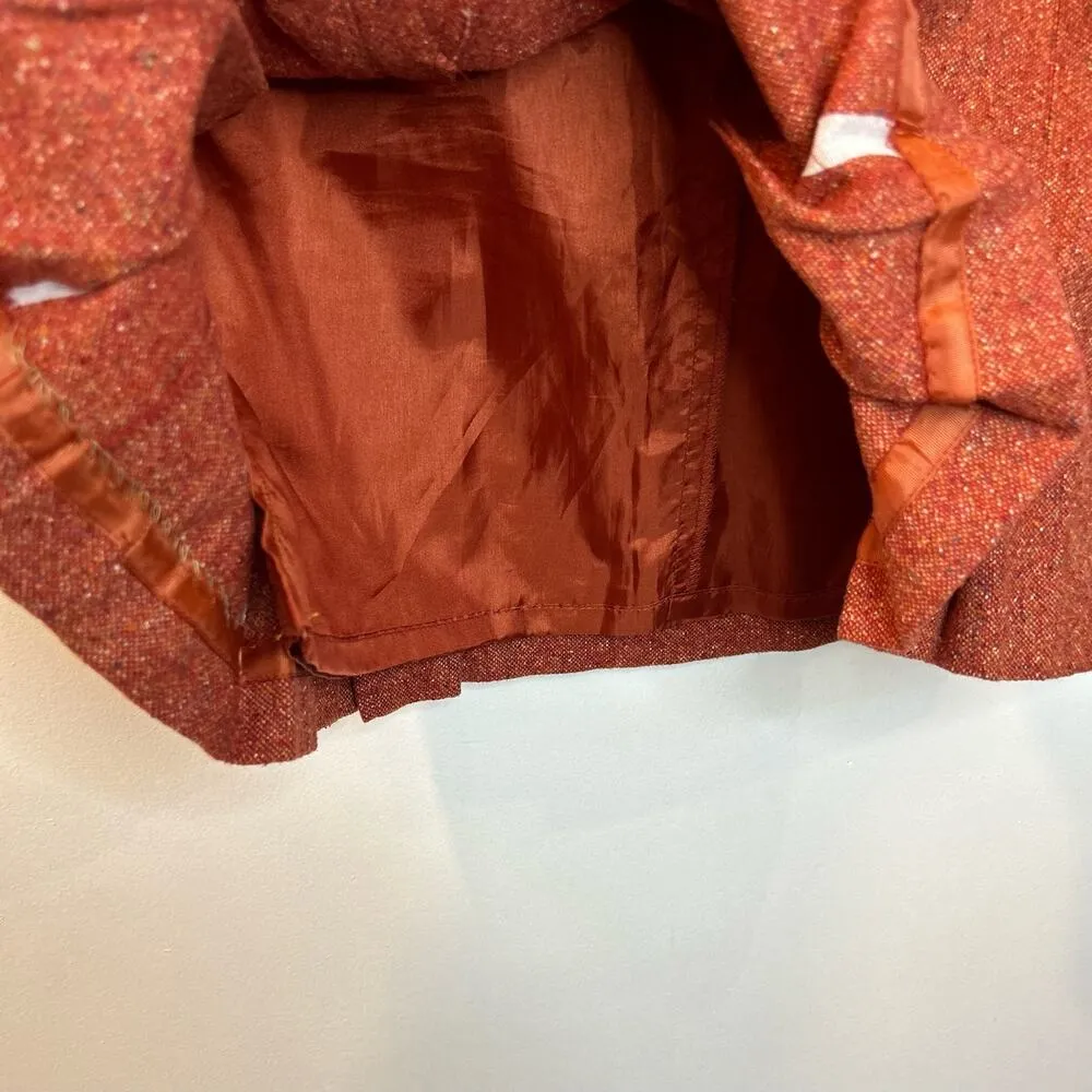 Talbots Vintage Wool & Silk Blend Italian Fabric Tweed Skirt 16 - Image 6