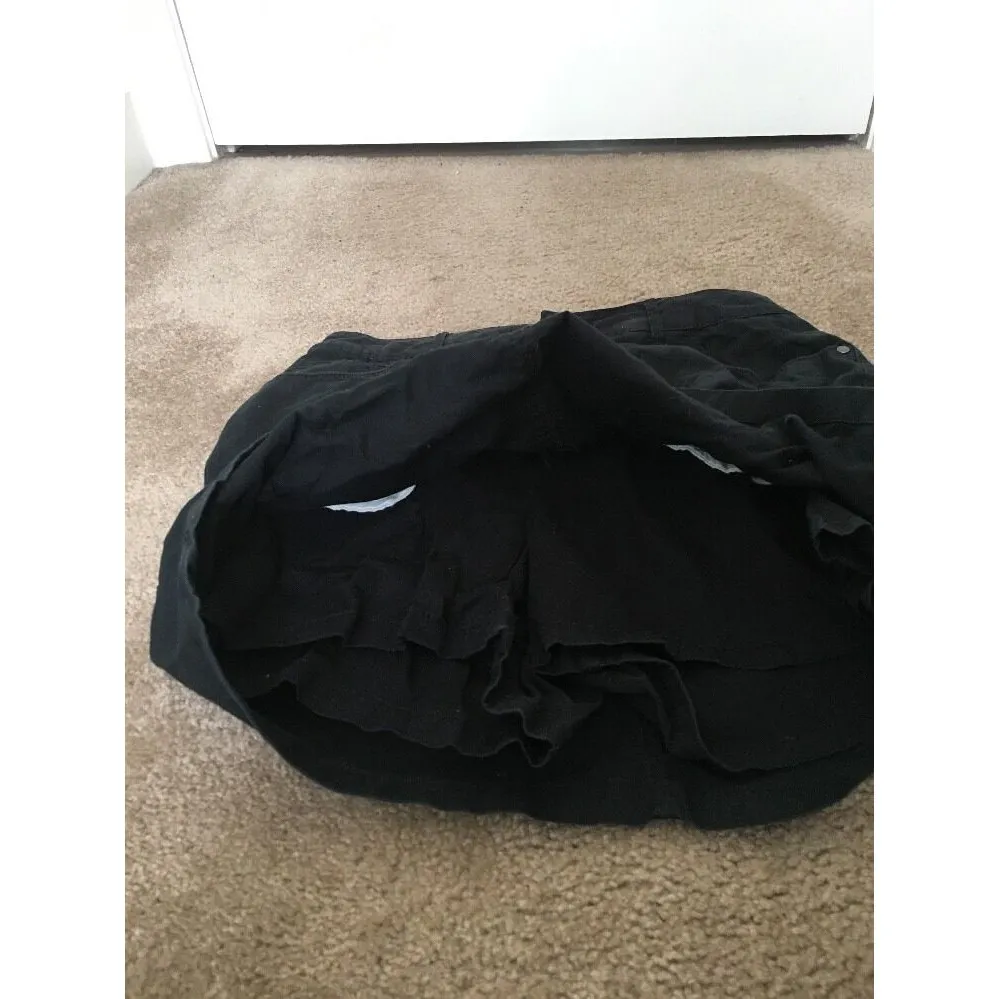 Croft & Barrow Women's Casual Skort Skirt Size 12 Petite Bluish Blackish - Image 7