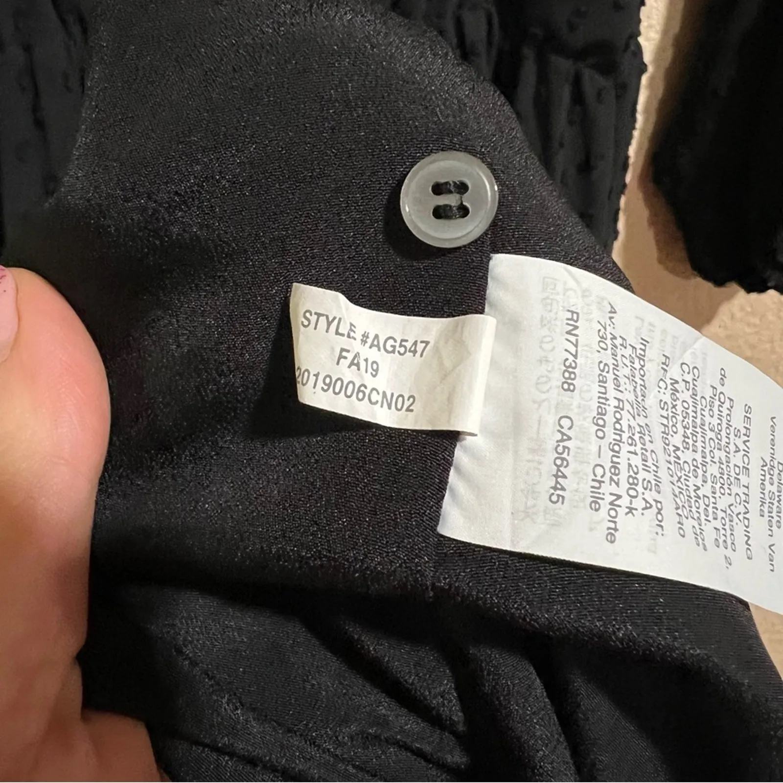 J. Crew Black Tiered Swiss Dot Midi Dress Size 4T - Image 9