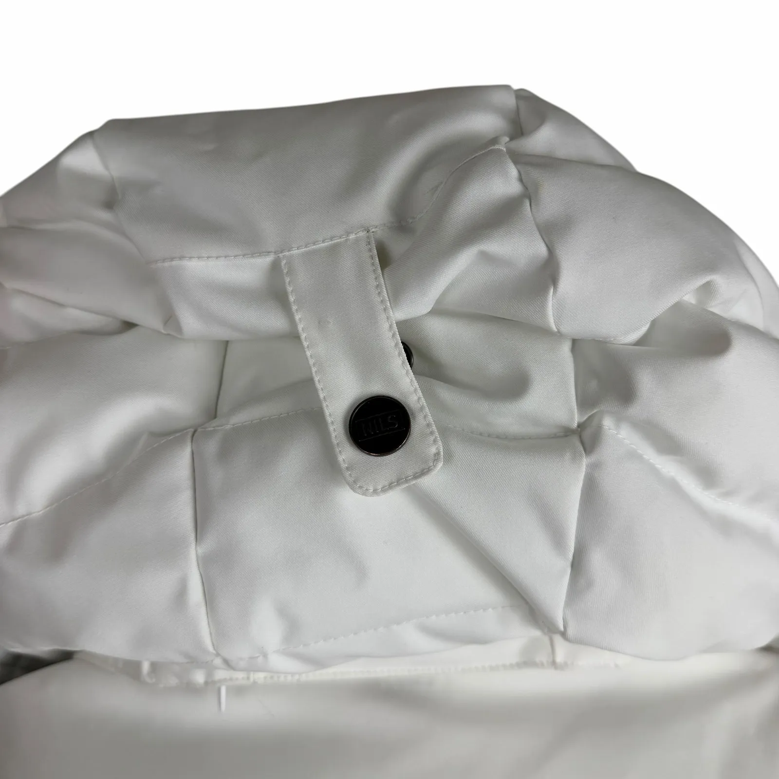 Nils Colorblock Waterproof Ski Snowboard Jacket Fur Hood Black Gray Size 8 - Image 8