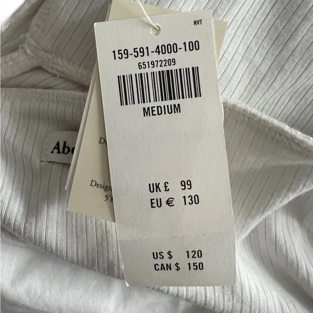 Abercrombie - NEW Mixed Fabric Cut Out Midi Dress Sz M - Image 11