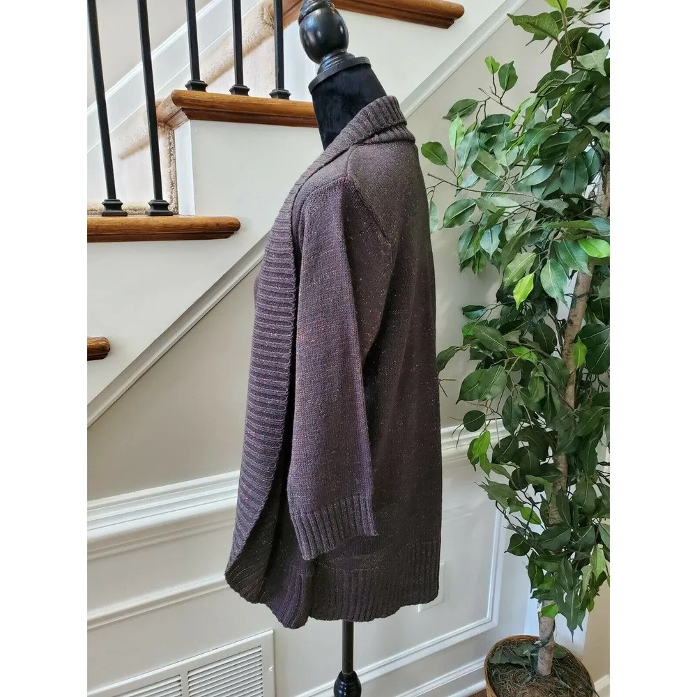 Evelyn Taylor Women's Gray Acrylic Long Sleeve Round Neck Knit Sweater Size 2X - Image 7