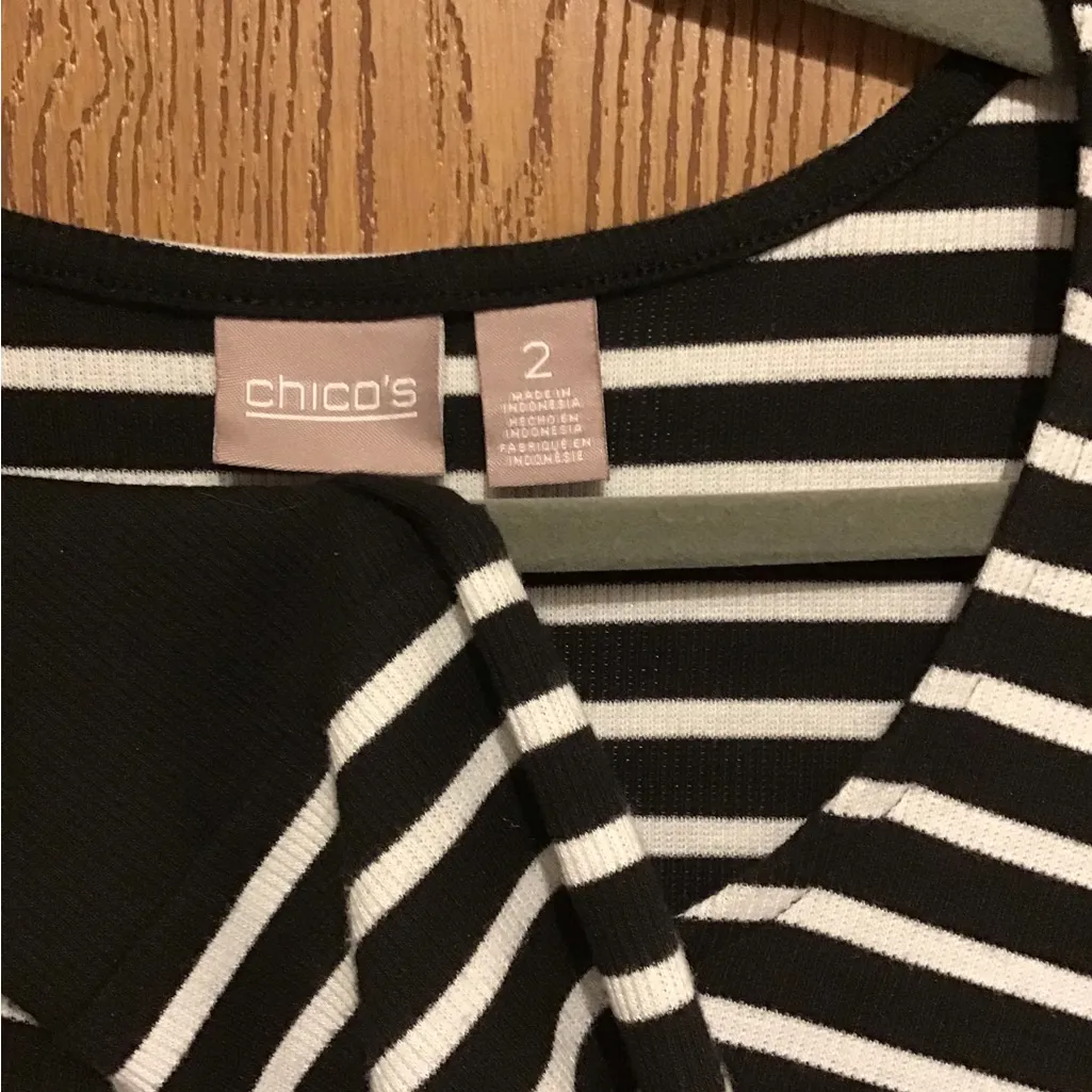 CHICO’s BI-COLOR RIB STRIPE TUNIC - Image 5