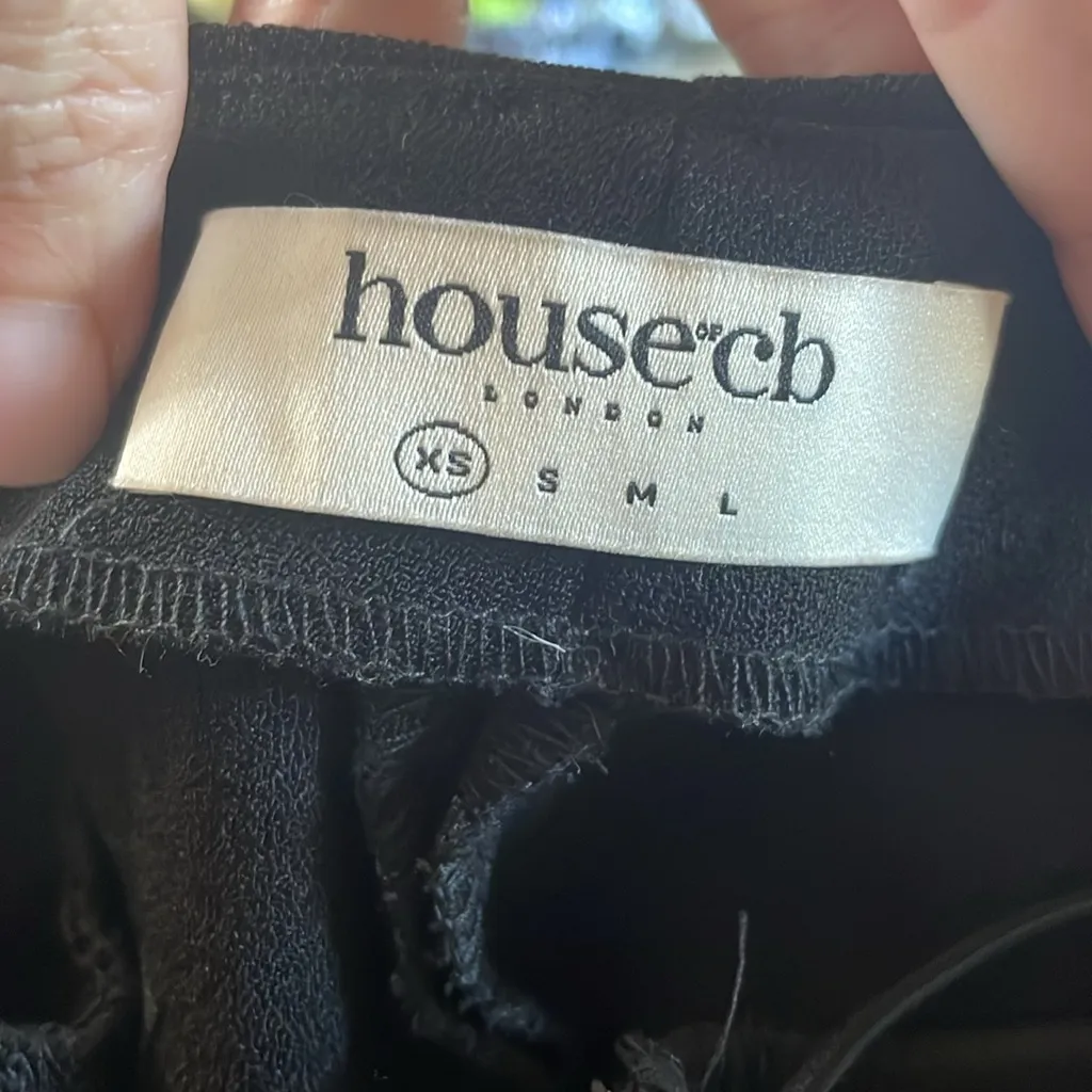 New! House of CB Layla Black V-Front Trousers Size XS‎ $149 - Image 9