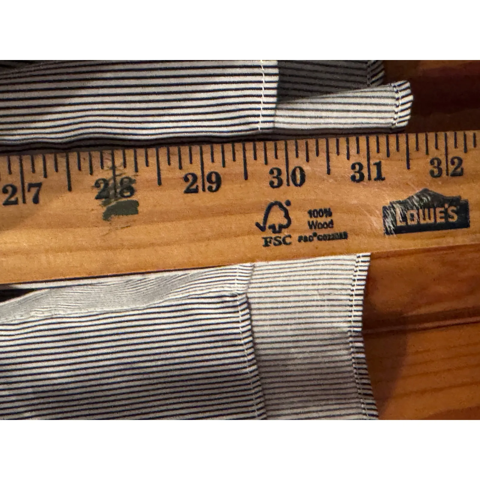 LASOLAS Pinstripe Button Up Shirt Rhinestone Cat Embellished Pockets L Black Size L - Image 11