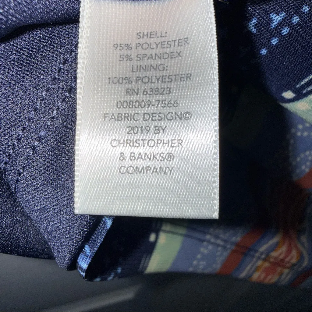 Christopher & Banks women’s Multicolor Striped Lined Tank Top XL - Image 6