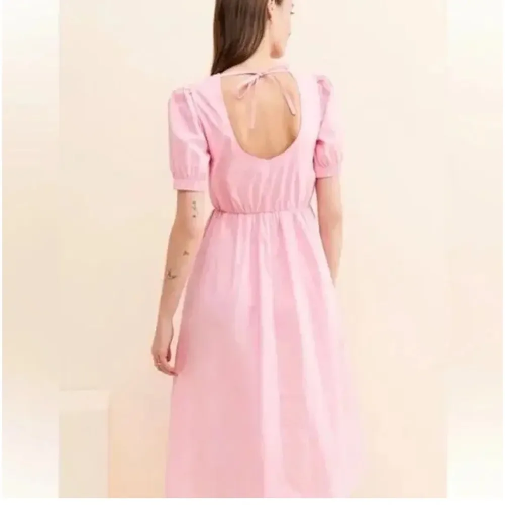 NEW GREYLIN adriana poplin midi dress in bubble pink spring  party cottagecore - Image 2