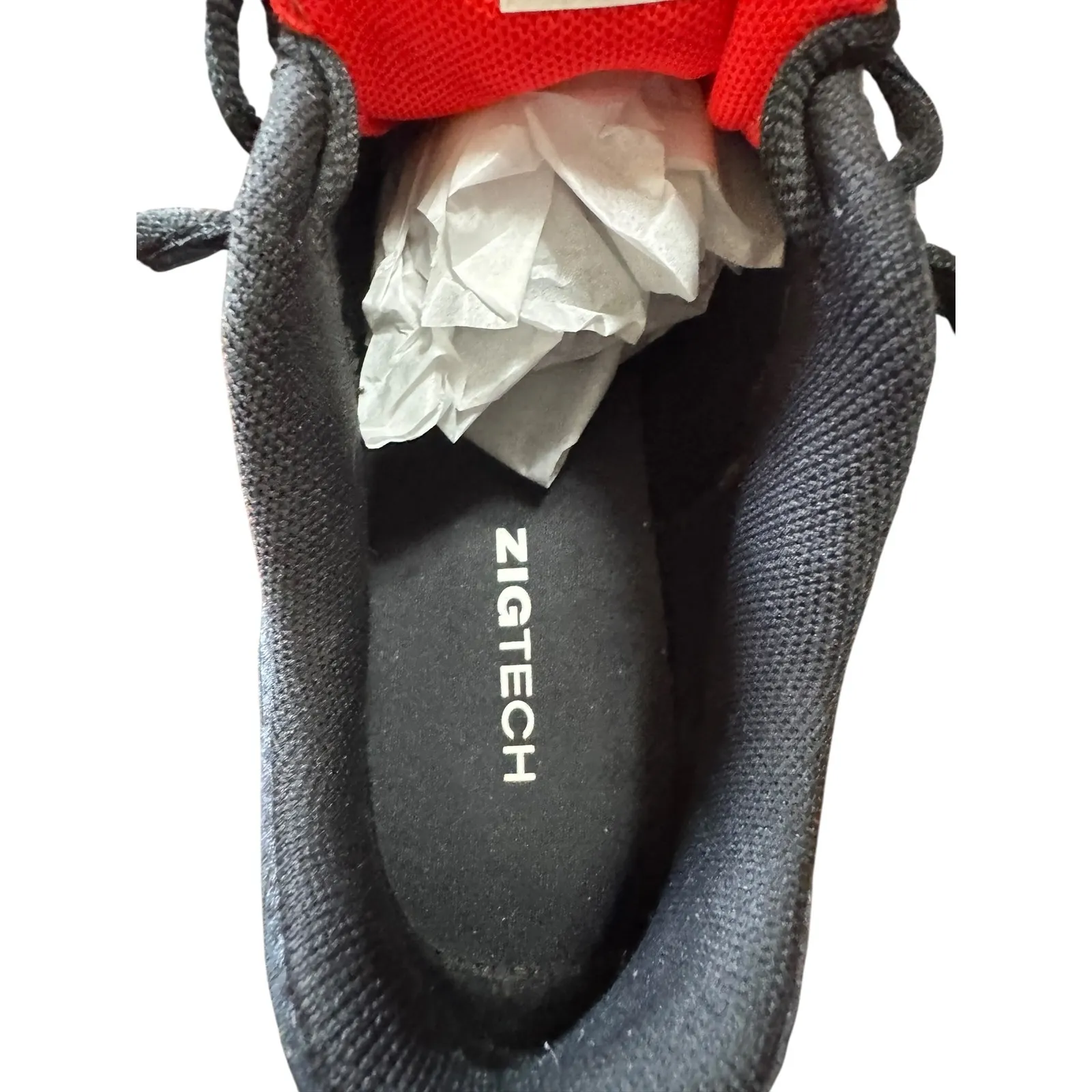 Reebok ZigTech Athletic Running Shoes Comfort Lightweight Black Red Size‎ 6.5 - Image 3