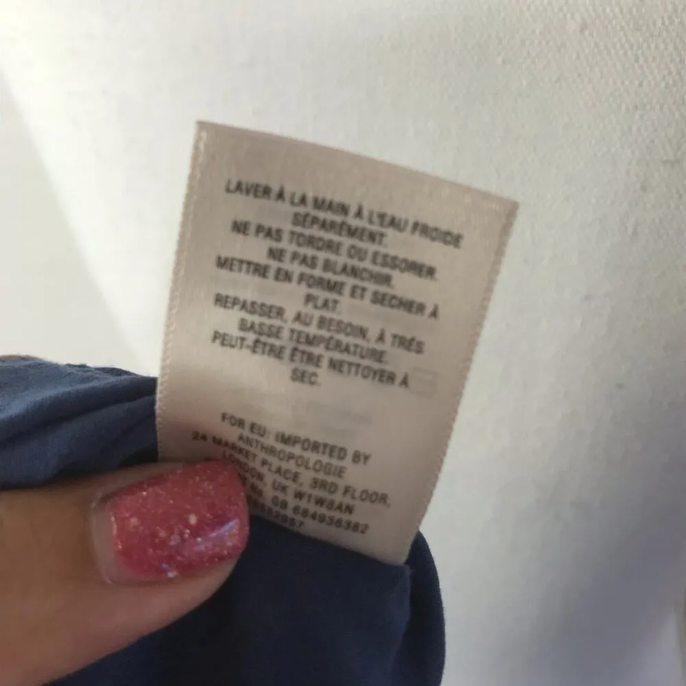 Anthropologie Holding Horses Women's Peasant Boho Tassel Dip Dye Dress Sz 2 - Image 7