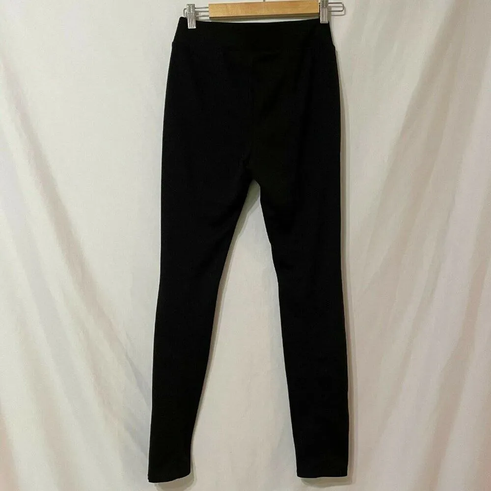 White House Black Market Womens Black Elastic Wais - Image 2