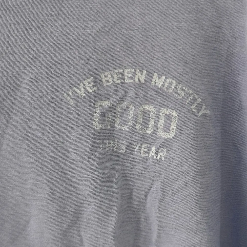 Blue "I've been mostly good this year" Tee - Image 2