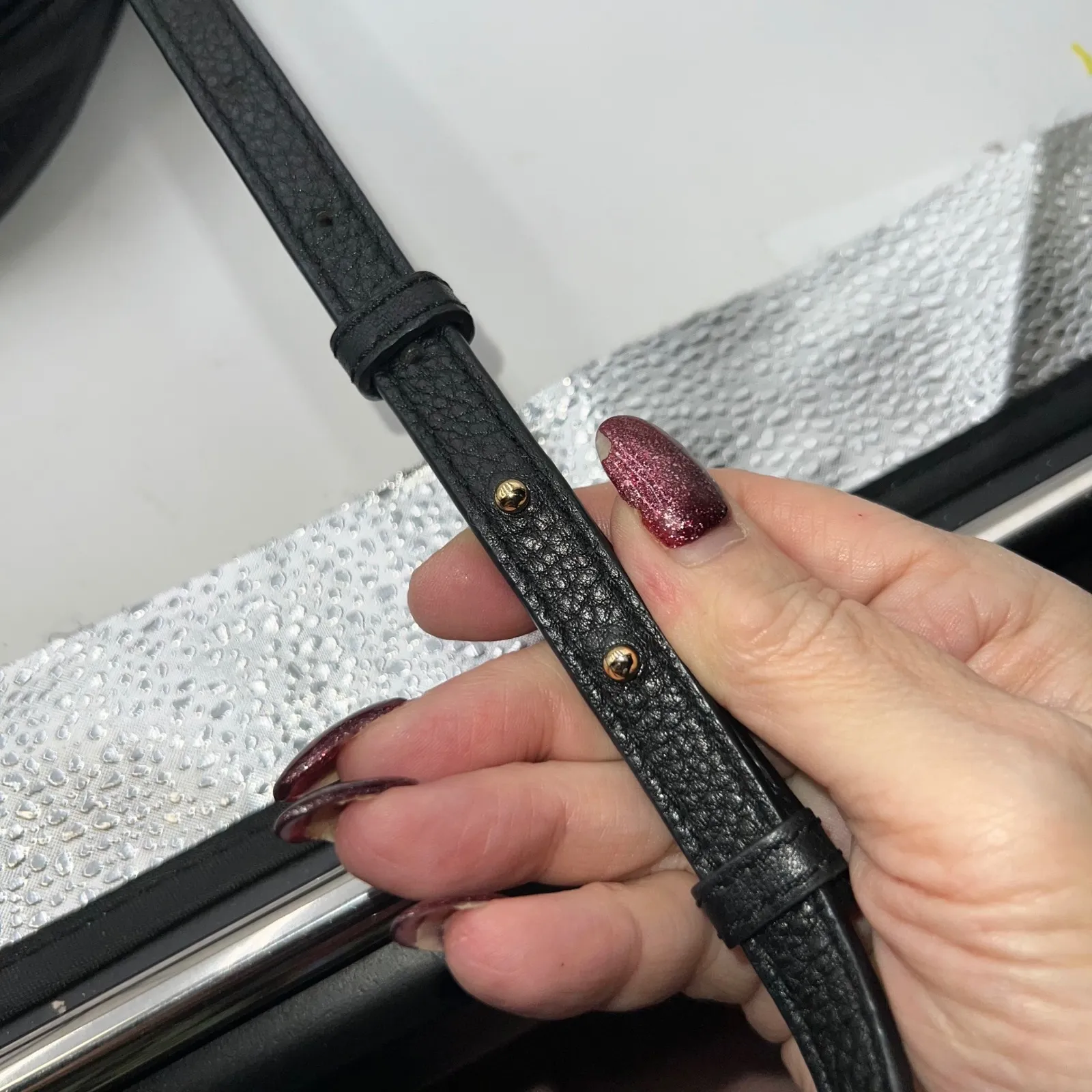 Michael Kors Black Pebbled Leather Flap Chain Shoulder Crossbody Bag W/COA - Image 10