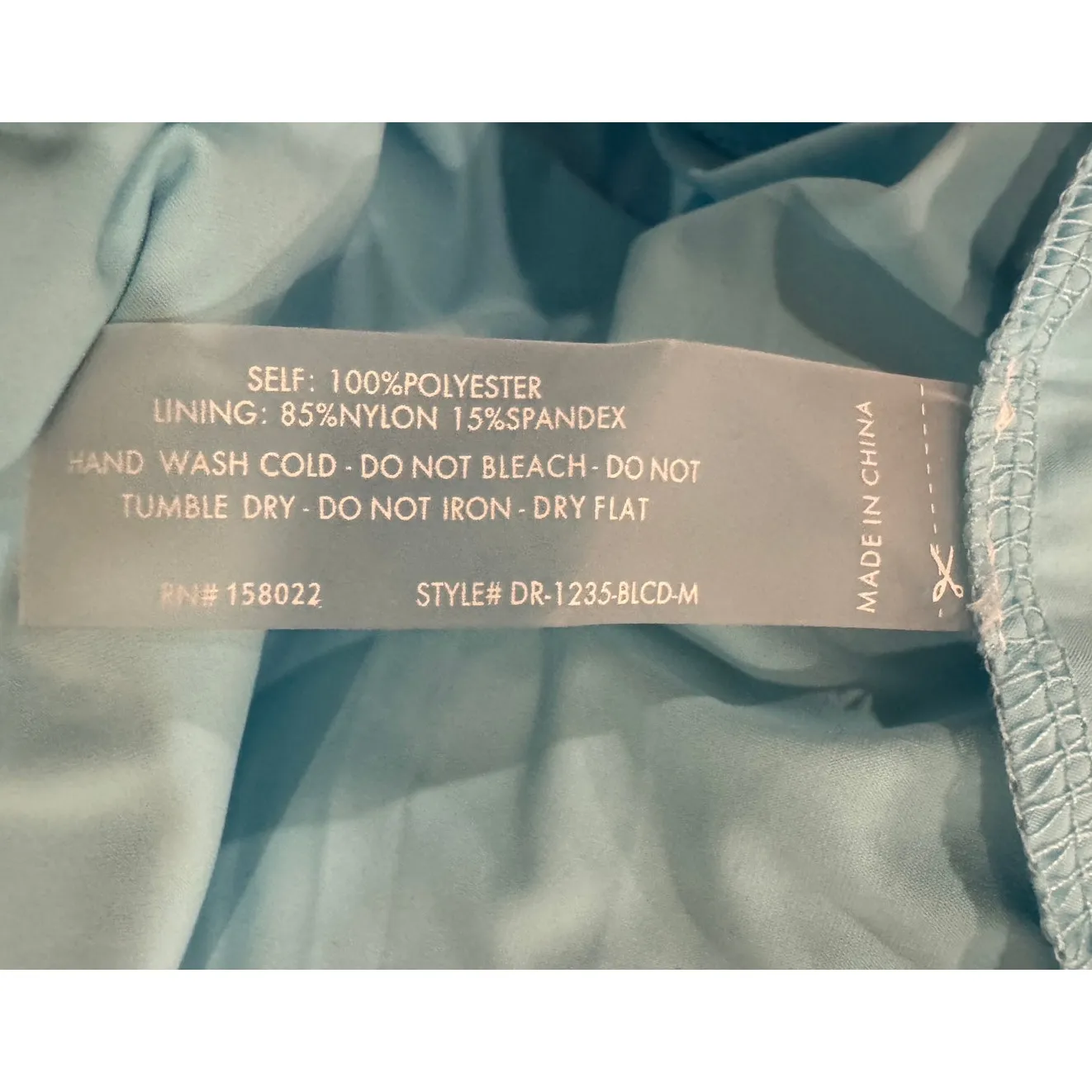 NWT Dressed In Lala Star Energy Organza Dress Size Medium Blue - Image 12