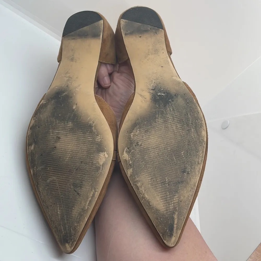 Farylrobin Camel Ballet Flats Crossover Strap 9.5 Brown - Image 5