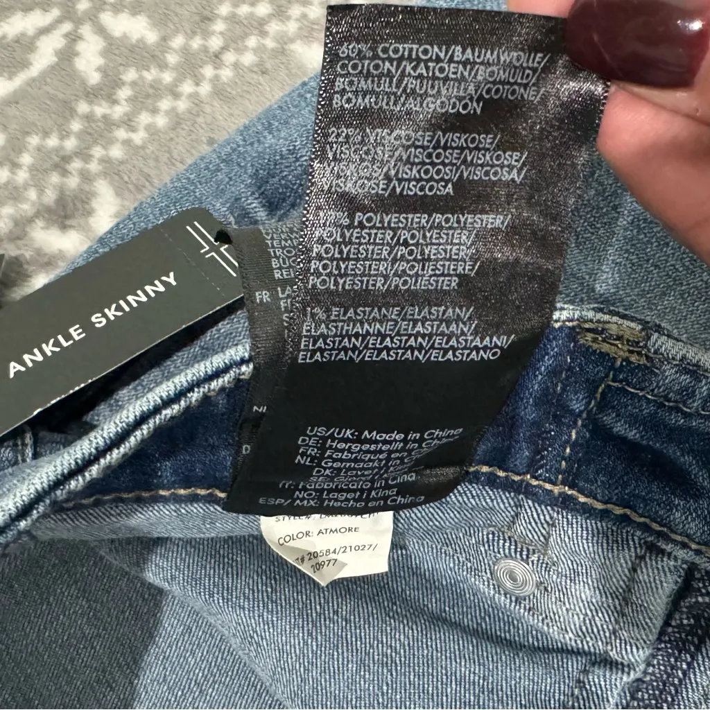 Stitch Fix Liverpool Gia Glider Ankle Skinny Jean In Atmore‎ NWT Size 6/28 Blue - Image 5