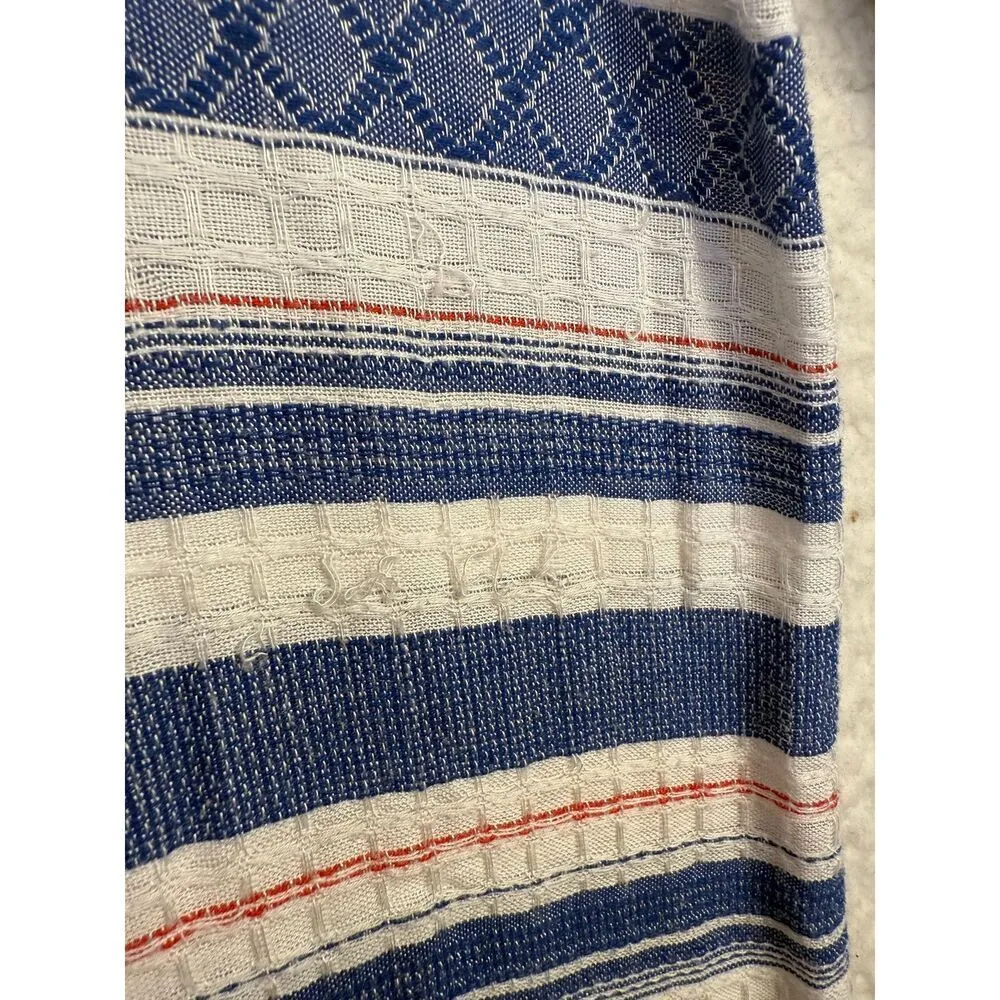 dRA Los Angeles Maxi Dress Tiered Cotton Anthro Brand Striped Cottagecore Sz M White Size M - Image 11