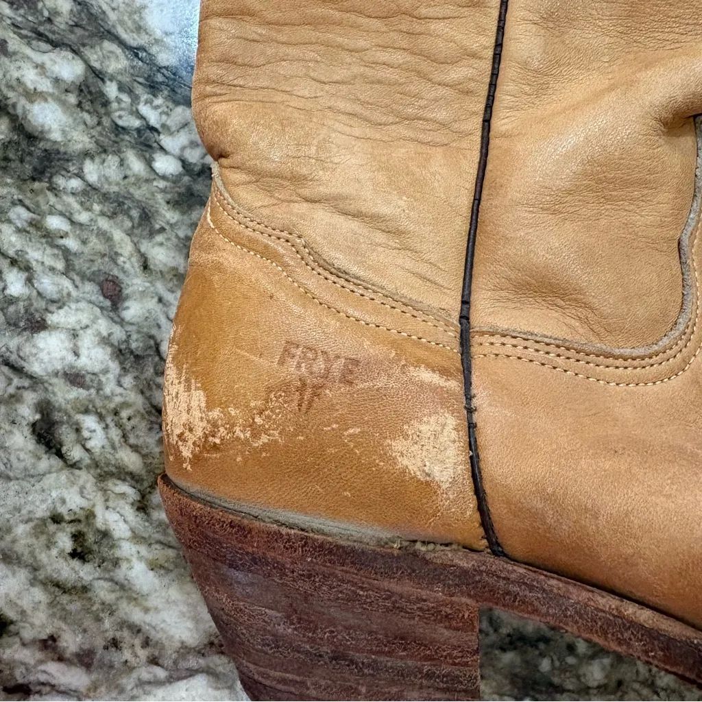 Womens Well Worn Frye Boots - Image 3