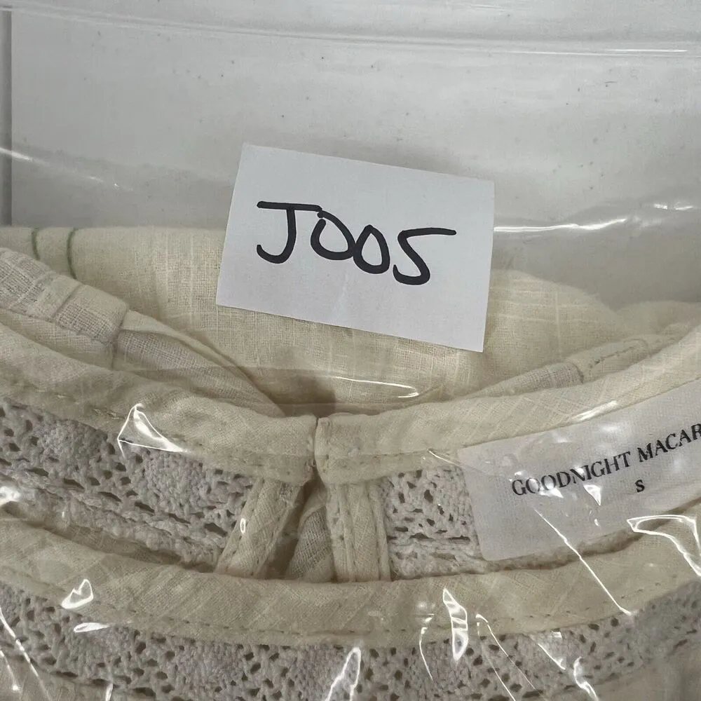 Goodnight Macaroon Size S Dress Perfectly Victorian Floral Embroidered Mini Boho - Image 10